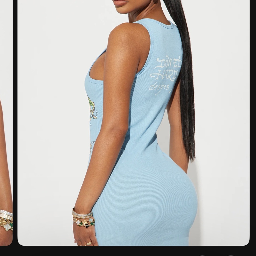 Blue ed hardy dress